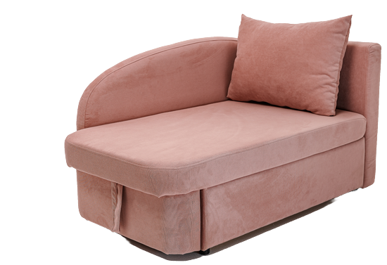 Мягкий диван правый Тедди розовый в Смоленске - изображение