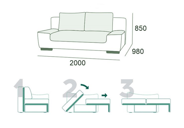 Прямой диван Бостон 3 БД в Смоленске - изображение 14