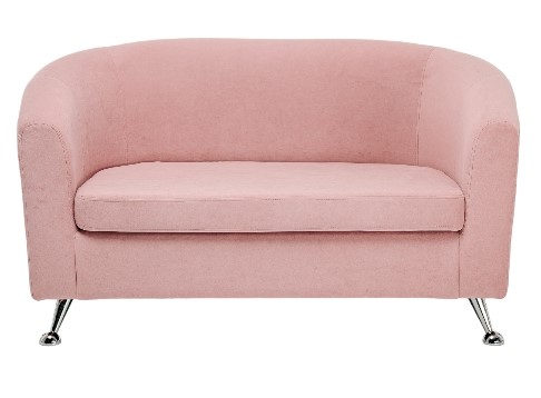 Прямой диван Брамс 2Д розовый в Смоленске - изображение