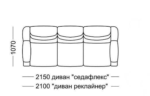 Прямой диван Мишель Элита 50 М, седафлекс в Смоленске - изображение 7