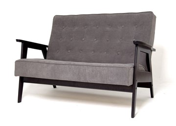 Прямой диван Ретро, двухместный (Темный тон / RS 15 - темно-серый) в Смоленске - предосмотр