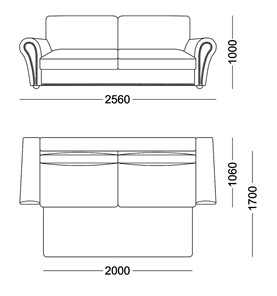 Прямой диван Виктория 2 подушки в Смоленске - предосмотр 5