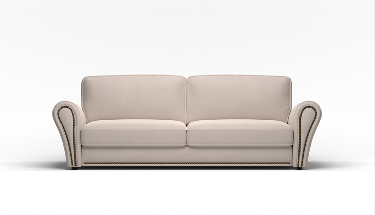 Прямой диван Виктория 2 подушки в Смоленске - изображение 1
