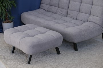 Комплект мебели Абри цвет серый диван + пуф опора металл в Смоленске