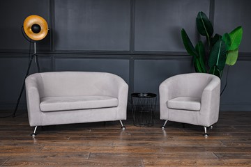 Комплект мебели Брамс  цвет бежевый диван 2Д + кресло в Смоленске