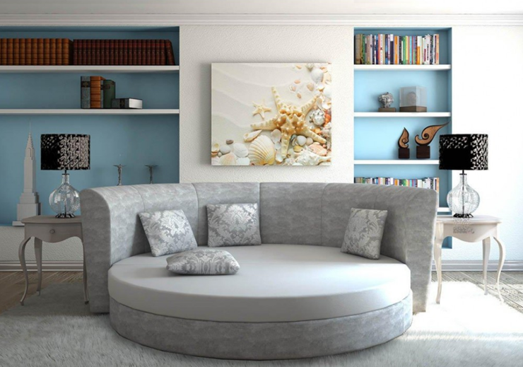 Круглый диван-кровать Смайл в Смоленске - изображение 5