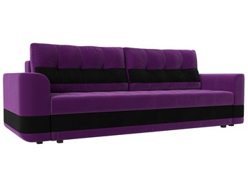 Прямой диван Честер, Фиолетовый/черный (вельвет) в Смоленске