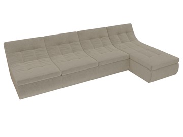Модульный раскладной диван Холидей, Бежевый (микровельвет) в Смоленске - предосмотр 4