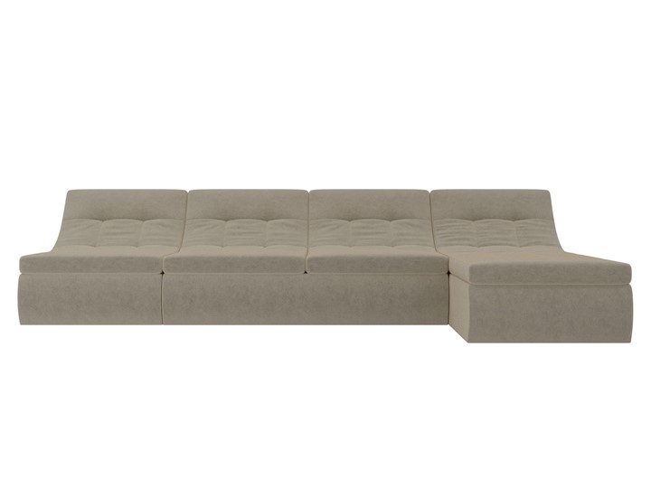 Модульный раскладной диван Холидей, Бежевый (микровельвет) в Смоленске - изображение 5