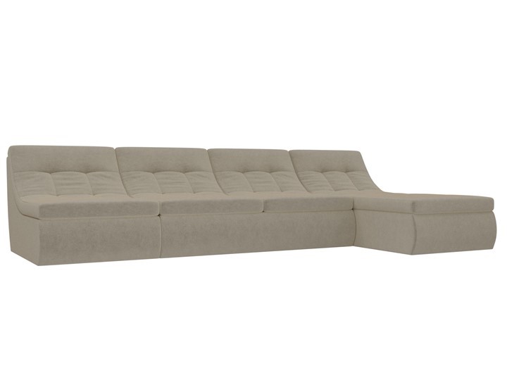 Модульный раскладной диван Холидей, Бежевый (микровельвет) в Смоленске - изображение