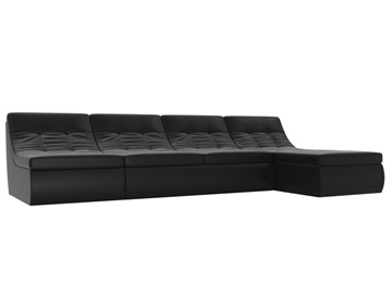 Модульный раскладной диван Холидей, Черный (экокожа) в Смоленске