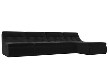 Модульный раскладной диван Холидей, Черный (микровельвет) в Смоленске
