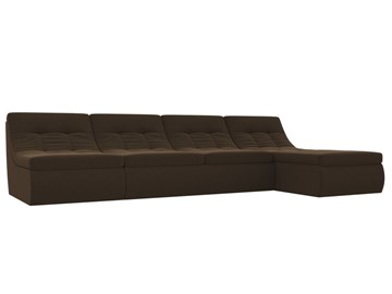 Модульный раскладной диван Холидей, Коричневый (микровельвет) в Смоленске