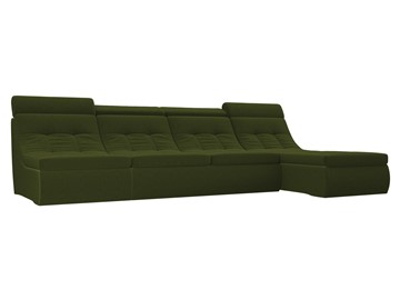 Модульный угловой диван Холидей люкс, Зеленый (микровельвет) в Смоленске
