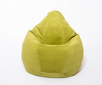 Кресло-мешок Груша малое, велюр однотон, травянное в Смоленске - предосмотр 1