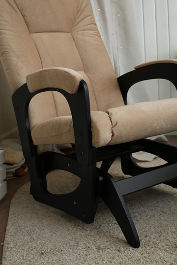 Кресло-качалка Леон маятниковая, ткань AMIGo песок 29-Т-П в Смоленске - изображение 8