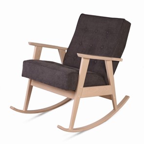 Кресло-качалка Ретро (беленый дуб / 05 - коричневый) в Смоленске