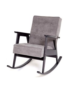 Кресло-качалка Ретро (венге / RS 15 - темно-серый) в Смоленске