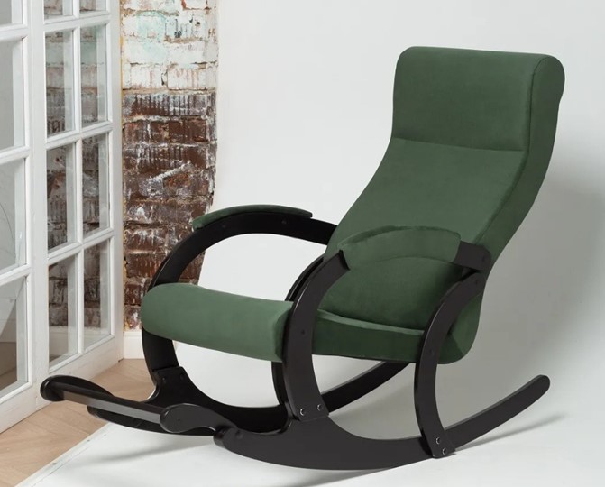 Кресло-качалка в гостиную Марсель, ткань Amigo Green 33-Т-AG в Смоленске - изображение 3