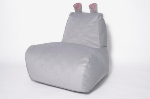 Кресло-мешок Бегемот серый в Смоленске - изображение