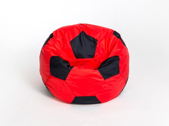 Кресло-мешок Мяч большой, красно-черный в Смоленске - изображение