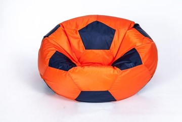 Кресло-мешок Мяч большой, оранжево-черный в Смоленске