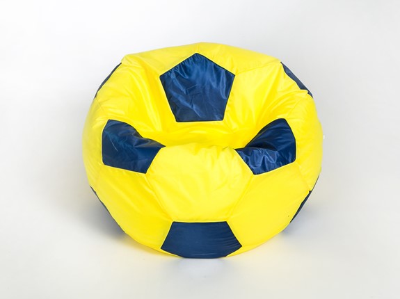 Кресло-мешок Мяч малый, желто-синий в Смоленске - изображение