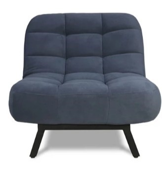 Мягкое кресло Абри опора металл (синий) в Смоленске - изображение 1