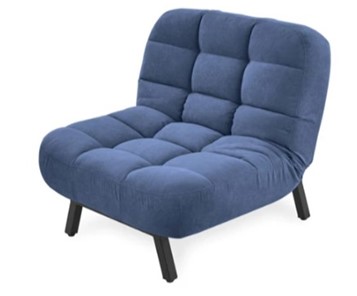 Мягкое кресло Абри опора металл (синий) в Смоленске - предосмотр 2