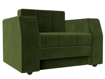 Раскладное кресло Атлантида, Зеленый (Микровельвет) в Смоленске