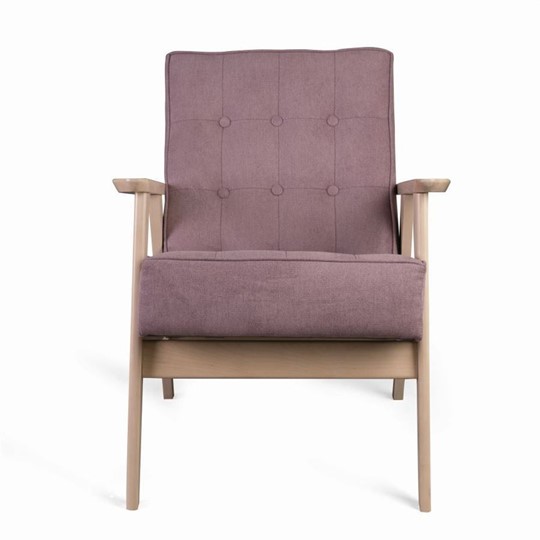 Кресло Ретро (беленый дуб / RS 12 - розовый) в Смоленске - изображение 1