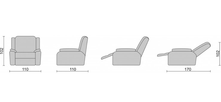 Кресло-трансформер Recliner (электро) в Смоленске - изображение 3