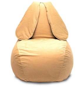 Кресло-мешок Зайка (длинные уши), желтый в Смоленске