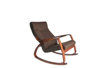Кресло-качалка Женева, ткань шоколад в Смоленске - предосмотр