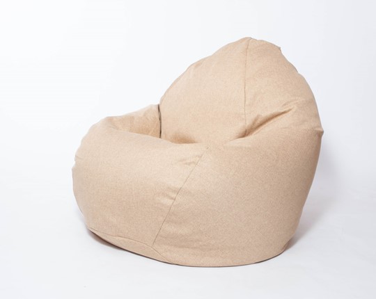 Кресло-мешок Макси, рогожка, 150х100, песочное в Смоленске - изображение