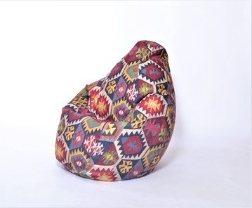 Кресло-мешок Груша малое, велюр принт, мехико графит в Смоленске