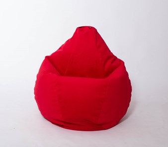 Кресло-мешок Груша большое, велюр однотон, красное в Смоленске - предосмотр 2