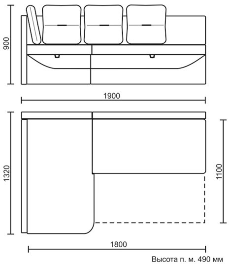 Угловой кухонный диван Яшма 1 ДУ в Смоленске - изображение 8