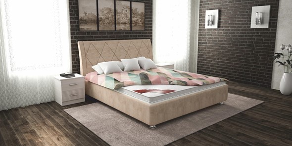 Спальная кровать Верона 120х200 (с основанием) в Смоленске - изображение