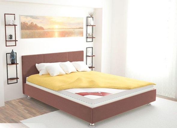 Кровать полутороспальная Вена 140х200 (с основанием) в Смоленске - изображение