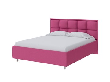 Кровать 2-спальная Chessy 160х200, Рогожка (Savana Berry (фиолетовый)) в Смоленске