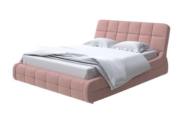 Кровать двуспальная Corso-6 200х200, Шенилл (Piano 10 Винтажный розовый) в Смоленске