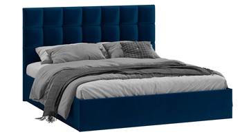 Кровать 2-спальная Эмбер тип 1 (Велюр Confetti Blue) в Смоленске
