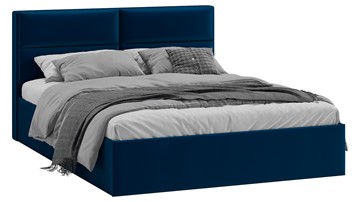 Кровать спальная Глосс Тип 1 (Велюр Confetti Blue) в Смоленске