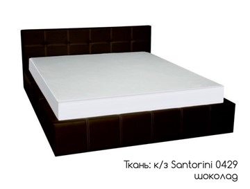 Двуспальная кровать Грета 160х200 (шоколад) с основанием в Смоленске