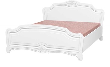 Кровать в спальню Лотос (Лак-Белый Жемчуг) 160х200 в Смоленске