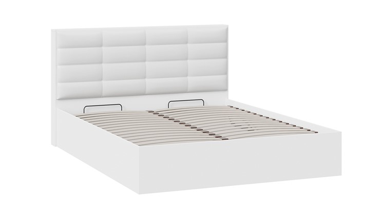 Кровать двуспальная с подъемным механизмом Агата тип 1 (Белый) в Смоленске - изображение 1