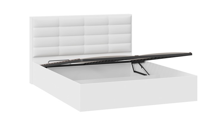 Кровать двуспальная с подъемным механизмом Агата тип 1 (Белый) в Смоленске - изображение 2