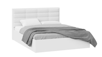 Кровать двуспальная с подъемным механизмом Агата тип 1 (Белый) в Смоленске