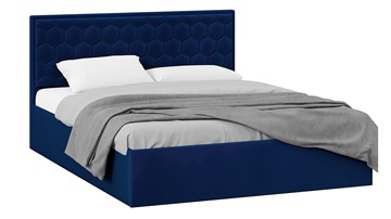 Кровать с подъемным механизмом Порто (Велюр Confetti Blue) без заглушины в Смоленске